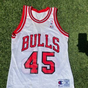 Vintage Champion Chicago Bulls Michael Jordan 45 Jersey